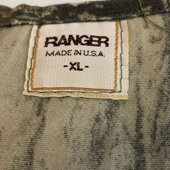 VTG Ranger 90s Hunting Vest Size Realtree Camouflage Bird Game Pocket USA Made - Picture 10 of 14